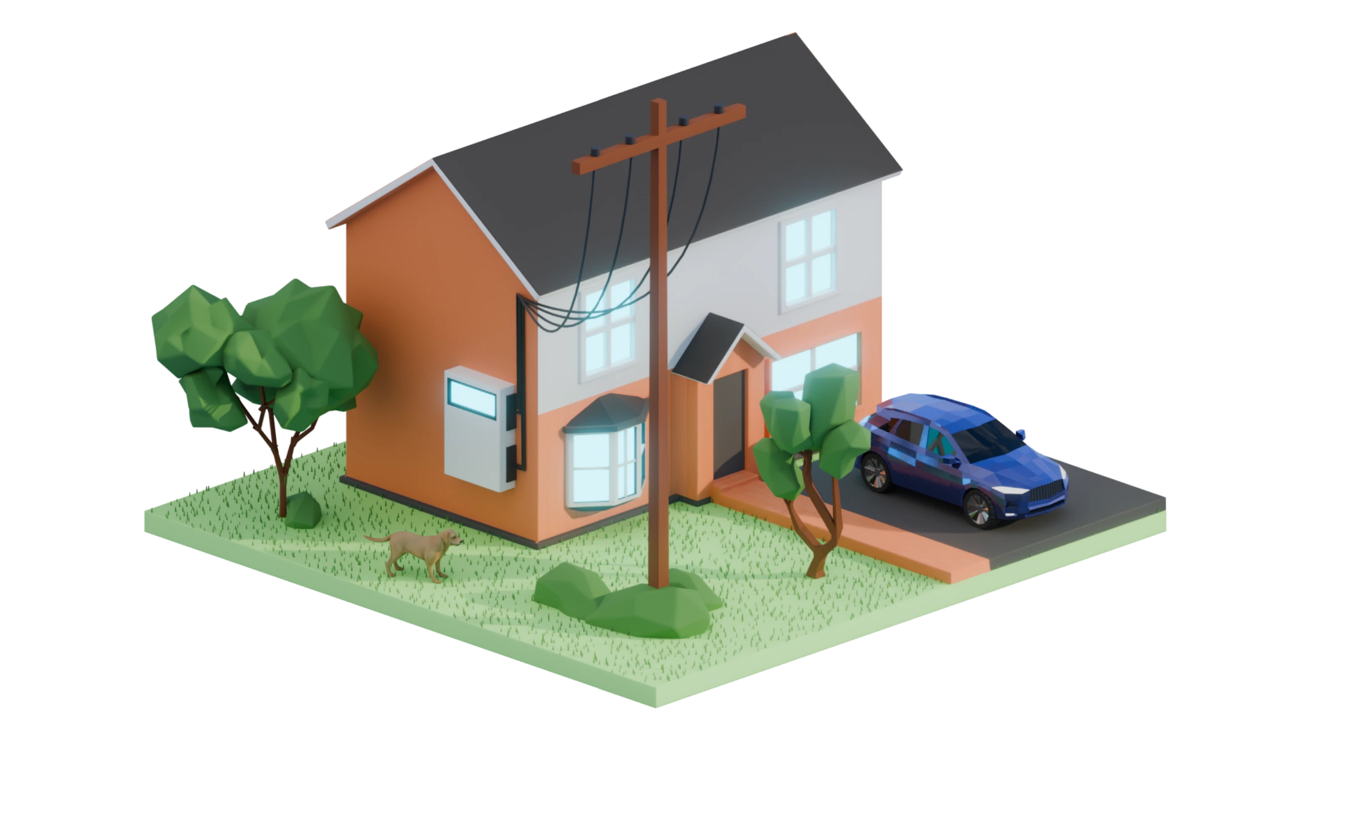 Woning met thuisbatterij